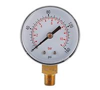 Manometro 0-160psi/0-11bar in scala in metallo manometro acqua aria olio pressione metro NPT 1/8 "filettatura manometro 1/8 Npt fondo