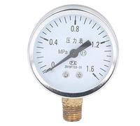 Manometro 1/4 NPT Quadrante Trasparente Manometro in Acciaio Inossidabile ad Alta Precisione Livello 2.5 per Vuoto della Piscina a Pressione dell'Aria (0~1,6 MPa)