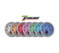 MANOMETRO 7 COLORI TERMOMETRO OLIO 52MM LED TUNING AUTO STRUMENTO TEMPERATURA
