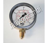MANOMETRO A BAGNO DI GLICERINA Ø 63 mm 1/4 RADIALE BAR 40 FIMET