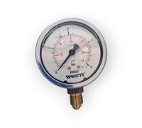MANOMETRO A BAGNO DI GLICERINA 4 BAR QUADRANTE Ø 63 MM 1/4 RADIALE FIMET