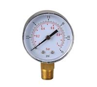 Manometro a bassa pressione for aria combustibile idraulica 50 mm 0/15 PSI 0/1 Bar 1/4 BSPT