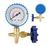 Manometro a Collettore Aria Condizionata | A Prova Di Perdite Ispessito E Preciso | Gruppo Manometrico Refrigerante Climatizzatore - Adatto A Manutenzione Auto, Elettrodomestici E Riparazione Della Re