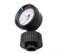 Manometro a membrana in PP con filettatura 1/2PT, gamma 0-10 kg, manometro in materiale PP per olio/aria, impermeabile, antiurto, misuratore industriale per stampa incisione (0-4 kg)