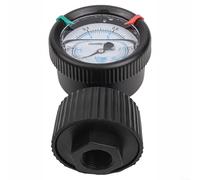 Manometro a membrana in PP con filettatura interna PT da 1/2", gamma 0-10 kg/cm², impermeabile IP65 antiurto per sistemi industriali di olio e aria (0-10 kg)