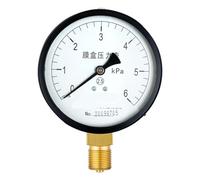 Manometro a membrana YE100, manometro for gas naturale, micromanometro for gas, manometro for bassa pressione 6 kPa 0 16 kPa(006kpa)