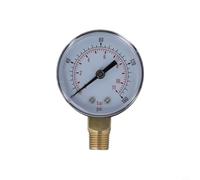 Manometro a montaggio radiale da 10,2 cm, filettatura BSPT, per misurare la pressione di aria, acqua e olio in apparecchiature industriali (0-160 psi)