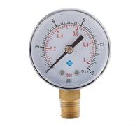 Manometro a montaggio radiale da 10,2 cm, filettatura BSPT, per misurare la pressione di aria, acqua e olio in apparecchiature industriali (0-60 psi)
