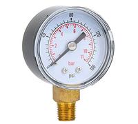 Manometro a Pressione 1/8 di Pollice BSPT a Bassa Connessione di Pressione dell'Acqua, Digitale, Numero di Luce per Aria per Olio d'Aria (0-160psi, 0-11bar)