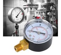 Manometro a Pressione 1/8 di Pollice BSPT a Bassa Connessione di Pressione dell'Acqua, Digitale, Numero di Luce per Aria per Olio d'Aria (0-30psi, 0-2bar)