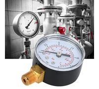 Manometro a Pressione 1/8 di Pollice BSPT a Bassa Connessione di Pressione dell'Acqua, Digitale, Numero di Luce per Aria per Olio d'Aria (0-15PSI, 0-1BAR)