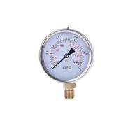 Manometro a prova di vibrazioni for olio/liquidi, misuratore di pressione for acqua liquida olio diametro 100 mm filettatura M20 * 1,5(0-0.4Mpa)