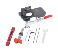 Manometro a scomparsa da 35 mm per installazione di porte di armadietti, localizzatore guida trapano con barra di arresto regolabile, strumento per la lavorazione del legno in lega di alluminio per