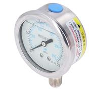 Manometro a vuoto, manometro con quadrante trasparente, multiuso, antiurto per olio domestico (0~25Mpa)