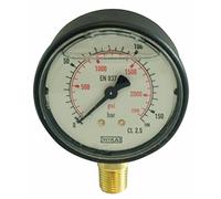 Manometro alla glicerina per impianti oleodinamici 0-160 bar di Ama