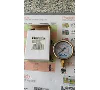 Manometro alla glicerina per pressione acqua in acciaio inox d63 1/4 0-40 bar