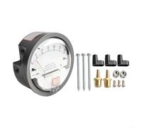 Manometro analogico differenziale per contatore aria e gas, barometro con puntatore alto con design antivibrazione per camere bianche e sistemi HVAC (0-30 pa)