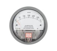 Manometro analogico, manometro, barometro, misuratore dell'aria con puntatore, ampio intervallo di pressione da 0 a 0 - 750 Pa per camere bianche, HVAC, microelettronica (0 - 750 pa)