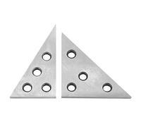Manometro Angolare, 45 Gradi Guida Angolo 2 Pcs Set di Blocchi Angolare 30-60-90 45-45-90 Gradi Blocco Angolo Set Piastra Solida Machinista Quadrato di Precisione Strumento Misurazione Macchinista