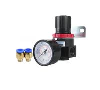 Manometro, AR2000 Regolatore Pneumatico a Pressione 'aria G1/4 "BSP Valvola Di Riduzione Del Compressore D'aria Con Filettatura 4/6/8/10 / 12MM(AR2000 with PC16)
