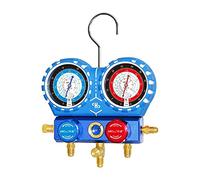 Manometro Aria condizionata Refrigerante Freon Doppia valvola Diagnostica Strumenti di riparazione Diagnostica Divisore attuale R410a. Tester del collettore,Regolazione Precisa(Only Pressure gauge)