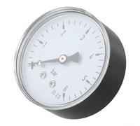 Manometro assiale per aria e acqua da 35,6 cm, misura 0,6 bar, con materiale in acciaio inossidabile e connettore da 1/4", adatto per uso industriale