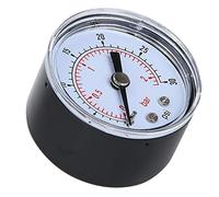 Manometro Assiale Y40Z8,Manometro dell'aria e manometro dell'acqua con attacco posteriore BSPT 1/8 di pollice, design meccanico per letture accurate (0-30 psi, 0-2 bar)