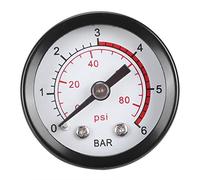 Manometro Atomizzatore Spruzzatore 0 6 BAR 0 80 PSI Ferro di alta qualità Resistente alla corrosione Quadrante di facile lettura per Accessori spruzzatore in acciaio inossidabile