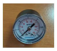 MANOMETRO ATTACCO POSTERIORE 1/8" BAR 0-12 PER FRL COMPRESSORE