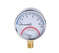 Manometro con metallo per Shell 0-10 termometro tester di temperatura 0-120 ℃ adatto per misuratore di temperatura digitale industriale durevole termometro pirometro temperatura umidità