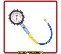 MANOMETRO CONTROLLO PRESSIONE PNEUMATICI MISURATORE GOMME 0-4 bar PRECISO 80 mm