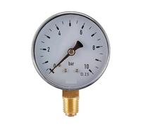 Manometro da 1/4 pollici 0-10 Bar Manometro aria compressa Aria Acqua Olio Gas Misuratore di pressione idraulica Tester