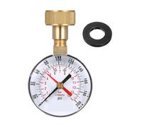 Manometro da 2-1/2'' Manometro for prova pressione acqua Filettatura tubo femmina da 3/4'' 0-200 PSI con puntatore rosso Alta precisione