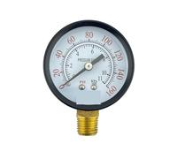 Manometro da 2 pollici con quadrante a montaggio laterale da 1/4 di pollice NPT - da 0 a 160 PSI