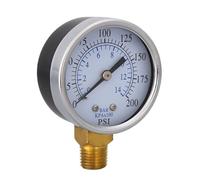 Manometro da 70 mm con display digitale, misuratore di pressione da 200 PSI, funzione multipla, attacco inferiore da 1/4 NPT for aria, gas, acqua, carburante