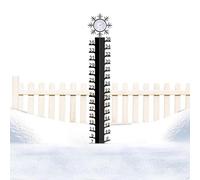 Manometro da neve per esterni in ferro,indicatore per neve esterno,picchetto di ferro per indicatore di temperatura per misurare la neve - strumento di misura della neve preciso, indicatore di