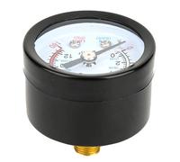 Manometro del compressore Interfaccia maschio a conchiglia in metallo, misuratore di pressione dell'aria per misuratore di pressione per compressore a pistone per tubi per piscine