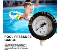 Manometro del filtro della piscina Test di pressione di riserva Montaggio