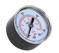 Manometro Dell'acqua Manometro Aria 10 Bar Manometro 1/8" Filettatura BSPT per Acqua per Aria per Olio(0-200psi, 0-14bar)