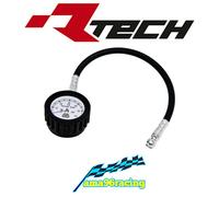 MANOMETRO DI PRECISIONE CON TUBO IN GOMMA CROMATO RTECH BMW
