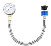 Manometro di pressione dell'acqua di rete - 0 - 11 bar/0 - 160 PSI - Manometro di pressione di alimentazione dell'acqua con connettore per rubinetto del tubo - Strumento idraulico per il monitoraggio