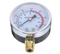 Manometro di Pressione Verticale Y60 G1/4 240 Psi in Metallo | Display Chiaro in Psi, Installazione Semplice, Misurazione Precisa, per Impianti Petroliferi e Chimici