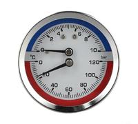Manometro di temperatura per acqua calda per riscaldamento a pavimento caldaie con diverse opzioni di filettatura G1/4 G1/2 G3/4 (G3/4)