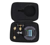 Manometro digitale, indicatore professionale del vuoto e tester di pressione con display LCD per sistemi di refrigerazione HVAC Gamma 0 a 75000μm Porta 7/16 Porta 20UNF Capacità