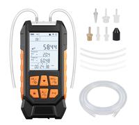 Manometro Digitale, Manometro Differenziale Professionale Intervallo di Misurazione 100-200 Kpa, Tester di Pressione Aria/Gas, Manometro HVAC a Doppia Porta, 10 Unità, Precisione ± 0,3% FS