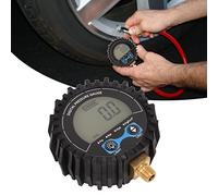 Manometro digitale per gonfiaggio pneumatici SustVita 200 PSI con precisione dell'1%, display LCD retroilluminato e filettatura 1/8 per auto, camion, motociclette e