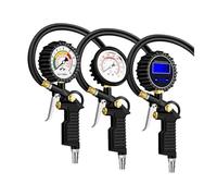 Manometro digitale per pressione pneumatici Manometro for pneumatici nero, tubo flessibile, monitoraggio digitale della pressione dei pneumatici, gonfiatore for pneumatici for camion(L+E+D Digital)