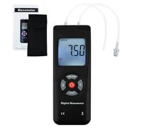 Manometro digitale professionale, portatile, portatile, per vuoto e gas, 11 unità con retroilluminazione, ± 13,78 kPa ± 2 PSI, adatto per pressione differenziale di 1-2 tubi, ventilazione, ecc
