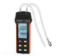 Manometro Digitale Testeur de pression d'air et de gaz GR-189B Manomètre différentiel à double port 11 unités sélectionnables Manomètre différentiel Grand écran LCD avec rétro-éclairage Testeur
