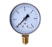 Manometro for aria compressa a montaggio laterale da 1/4 NPT, faccia da 2,3, 6 bar